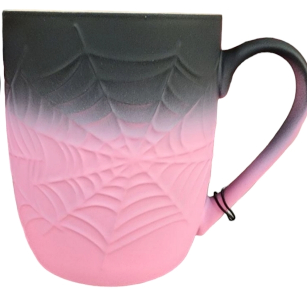 Halloween cobwebs‎ and cauldrons ombre spiderweb mug